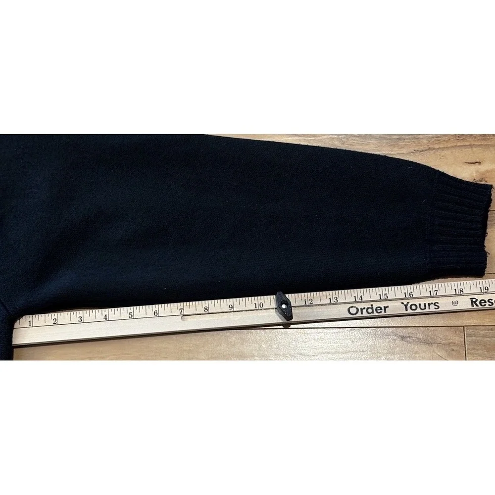 Yeokou Mens M Full‎ Zip Cardigan Sweater Cashmere Wool Cotton Fleece Lined